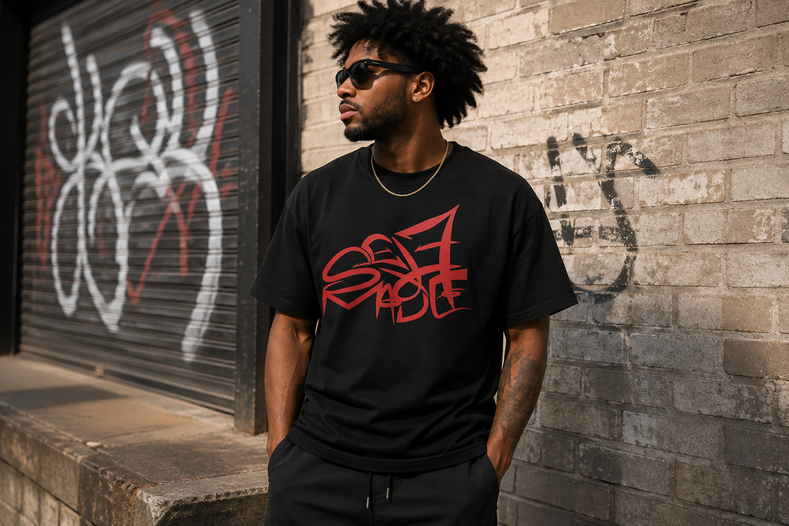 Self Made Graffiti T-Shirt | Motivational Graphic Tee | Streetwear Shirt | Urban Graffiti Tee | Entrepreneur Gift | Hustle Culture Shirt