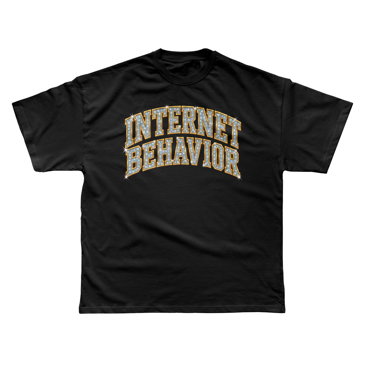 INTERNET BEHAVIOR ICED VARSITY T-SHIRT