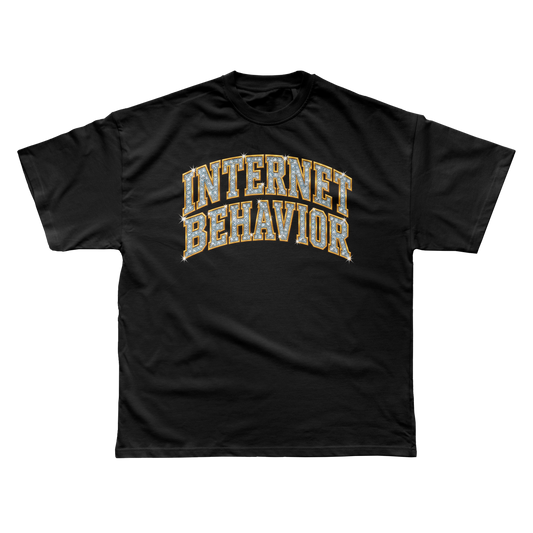 INTERNET BEHAVIOR ICED VARSITY T-SHIRT