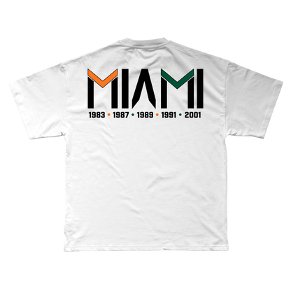 MIAMI FIVE-TIME CHAMPIONS TEE